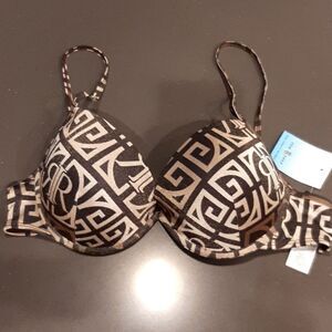 River Island Brown Patterned Bikini Bra Top